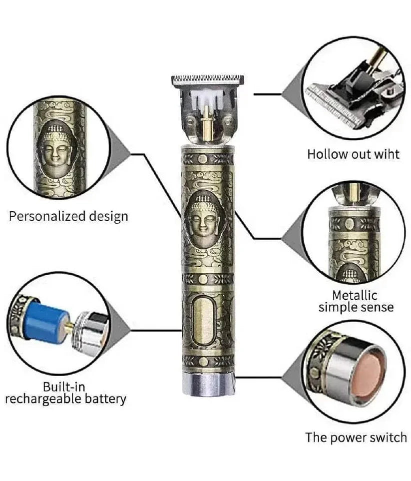 Men's Hair Trimmer Adjustable Blade, Close Cut Trimming, 1200 Mah Battery, Gold @ Just Rs.599/-