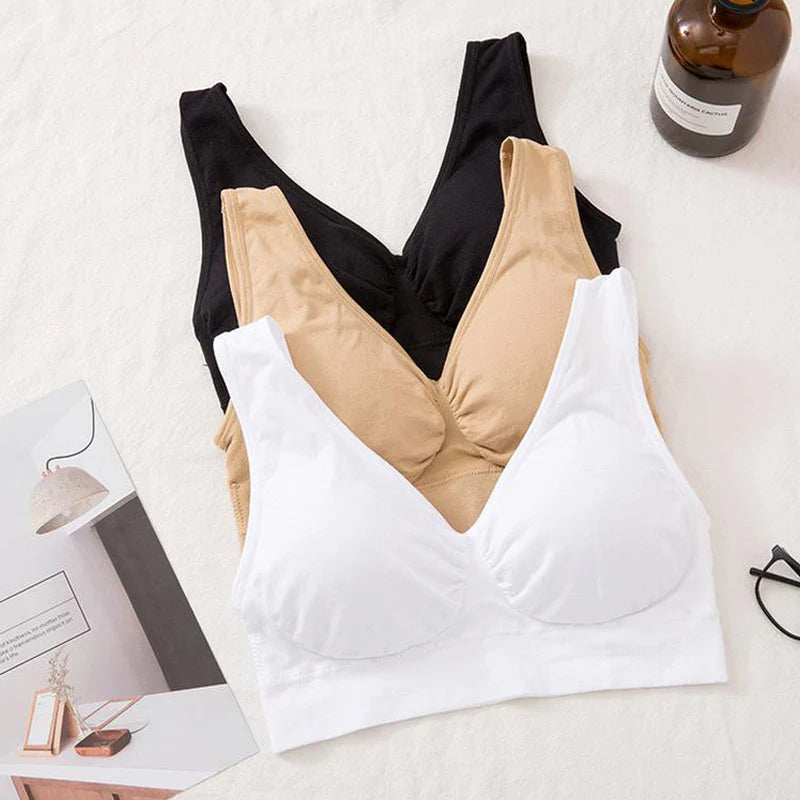 Women's Cotton Solid Air Bra ( BUY 1 GET 2 FREEš„)