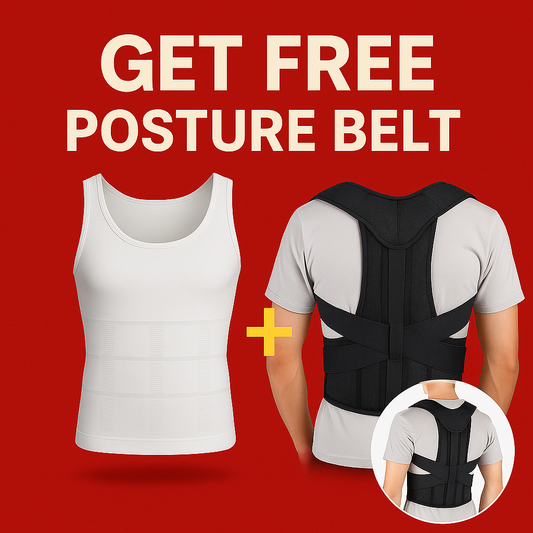 Body Shaper For Men (Get Free Posture Belt)